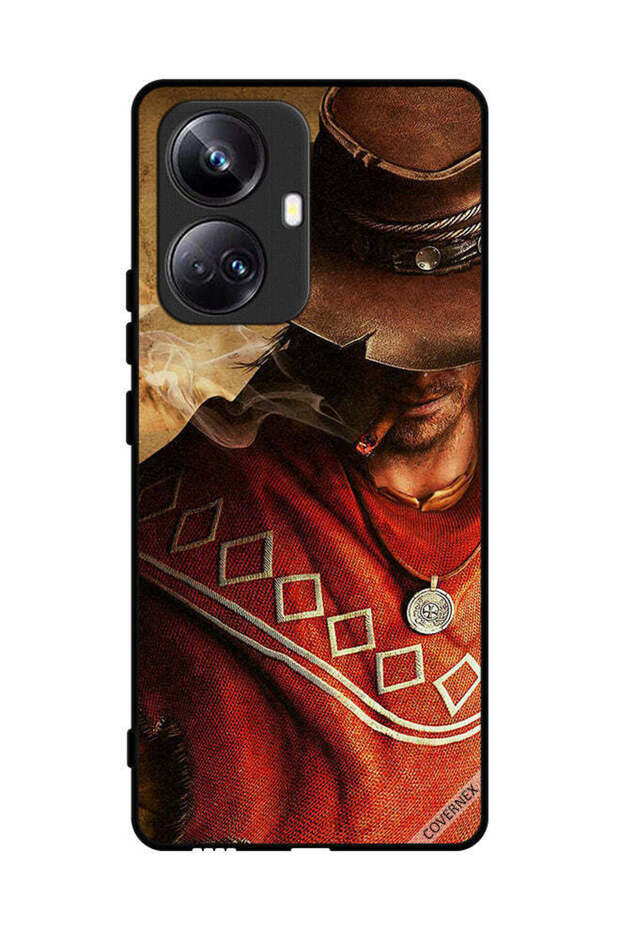 غطاء حماية لهاتف Realme 10 Pro Plus أنيق - رجل ذو قبعة