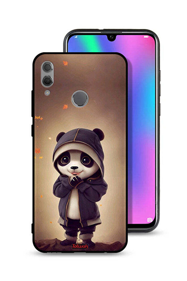 غطاء حماية لهاتف Honor 10 Lite بتصميم باندا صغير لطيف