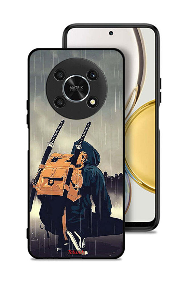 غطاء حماية لهاتف Honor X30 5G بتصميم سيف ساموراي رقمي