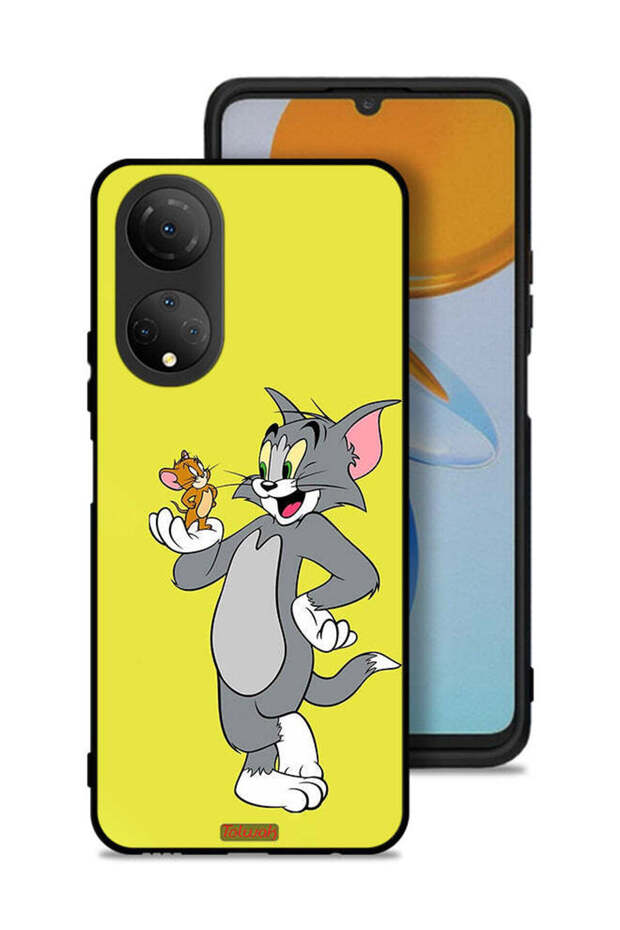 غطاء حماية لهاتف Honor X7 بتصميم توم وجيري