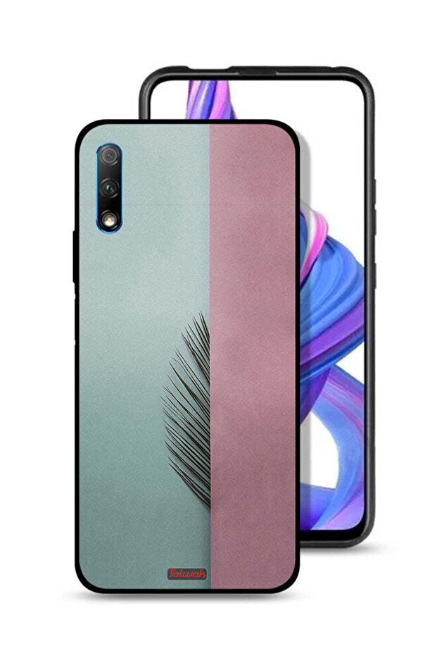 غطاء حماية لهاتف Honor 9X (الصين) بأوراق نصفية