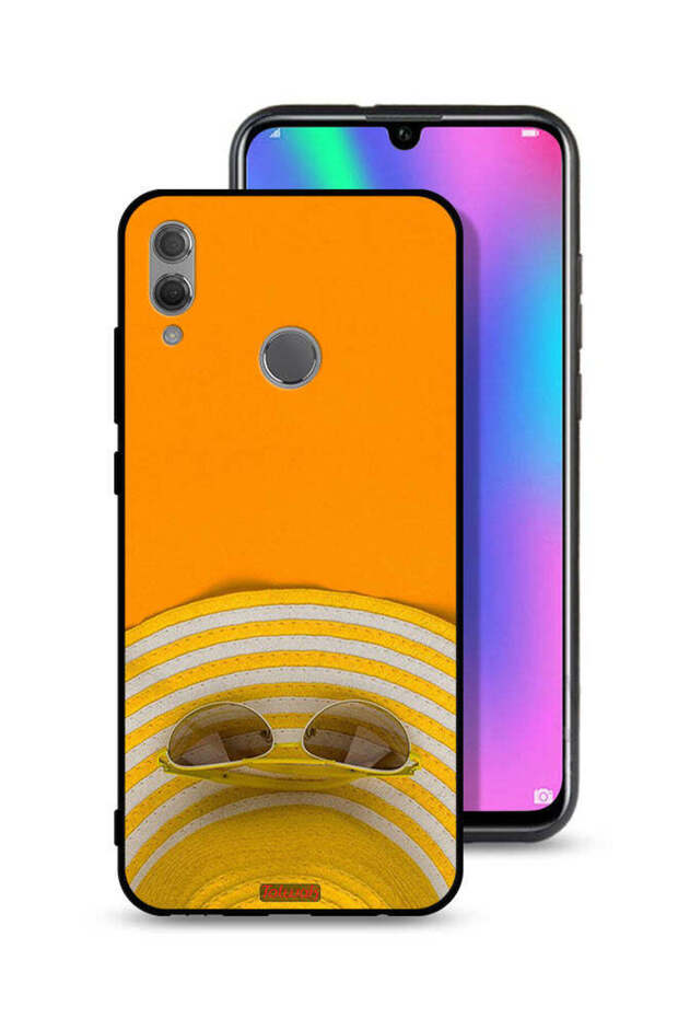 غطاء حماية لهاتف Honor 10 Lite مع قبعة ونظارات