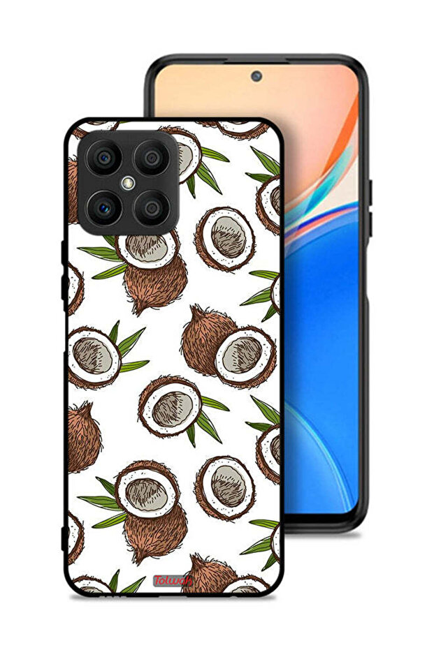 غطاء حماية لهاتف Honor X8 4G بلون جوز الهند