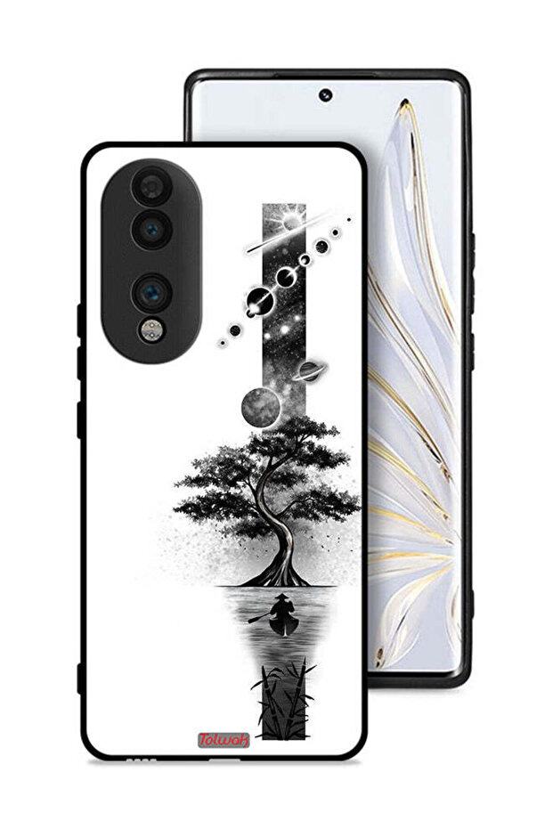 غطاء حماية لهاتف Honor 70 بتصميم فن الأرض والفضاء