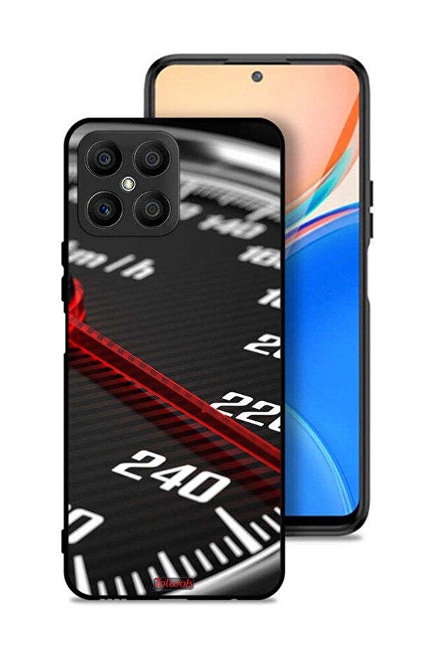 غطاء حماية لجهاز Honor X8 4G مع عداد السرعة