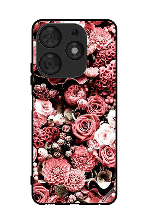 غطاء حماية لهاتف تكنو سبارك 10 برو - لون وردي خوخي