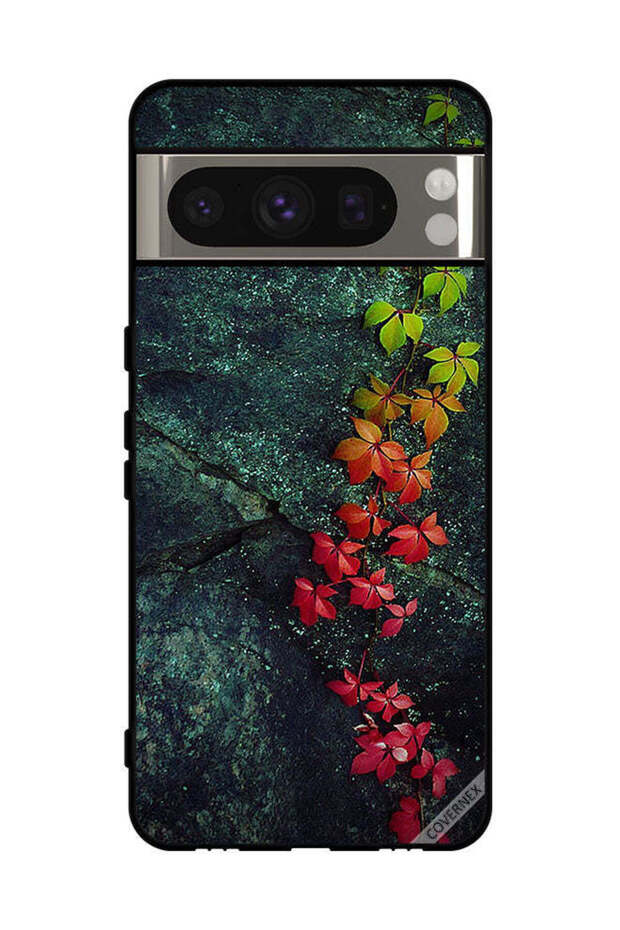 غطاء حماية لهاتف Google Pixel 8 Pro بأوراق جميلة