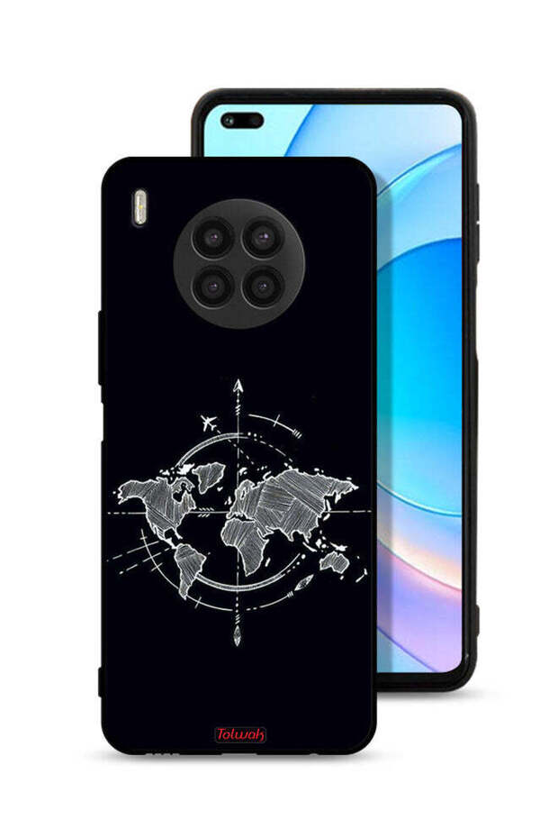 Honor 50 Lite Protective Case Cover Compass Art