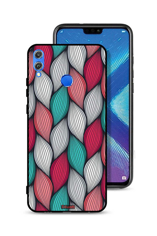 غطاء حماية لهاتف Honor 8X بنقشة ريشة - 1