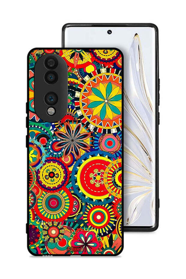 Honor 70 Protective Case Cover Colorful Mandala Pattern