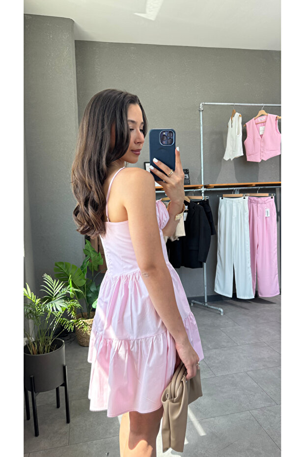 Mini haljina sa dekoltom u obliku srca - 6