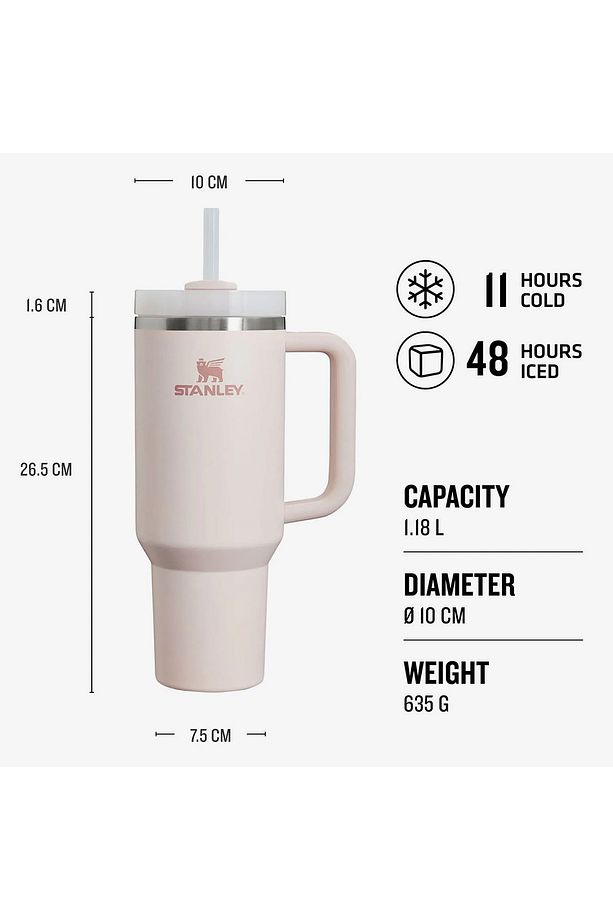 Quencher Pipetli 1.18 L Pembe Termos - 2