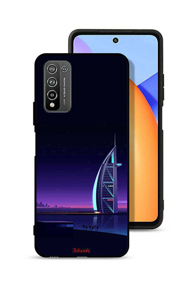 غطاء حماية لهاتف Honor 10X Lite - فن برج العرب الرقمي