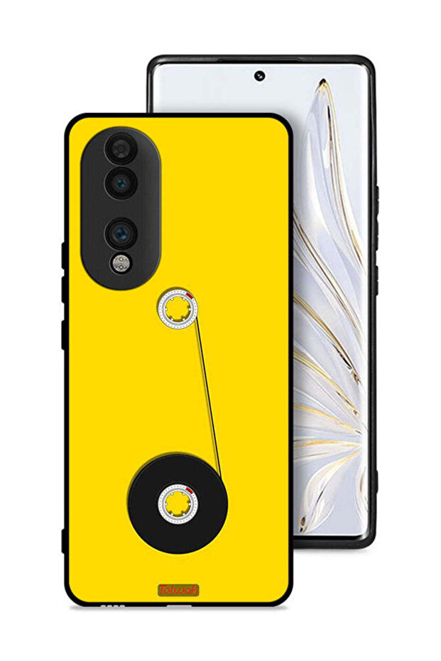 غطاء حماية لهاتف Honor 70 مع رسم عجلة الكاسيت
