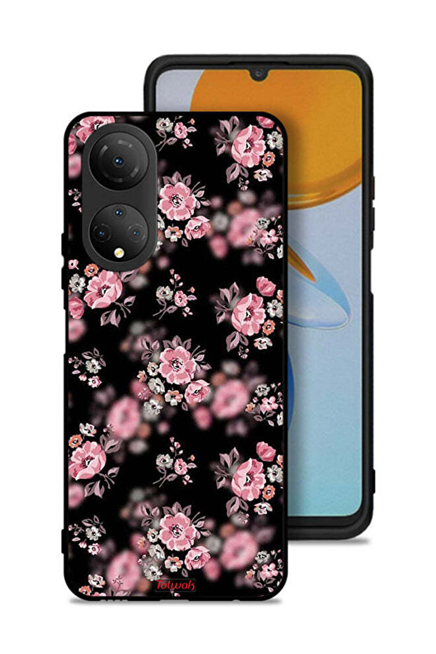 Honor X7 Protective Case Cover Portrait Flowers Pattern