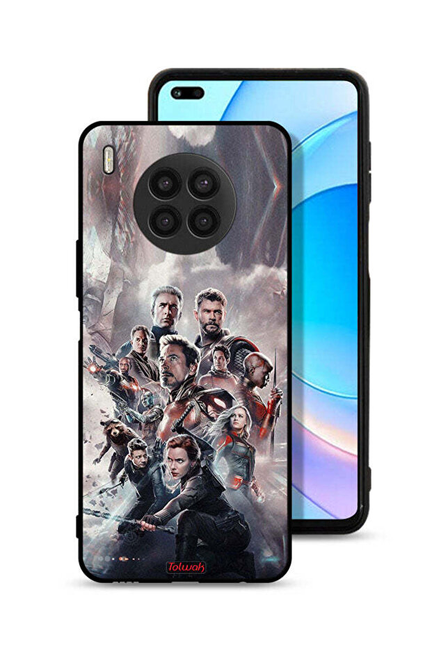 غطاء حماية لهاتف Honor 50 Lite بتصميم Avengers