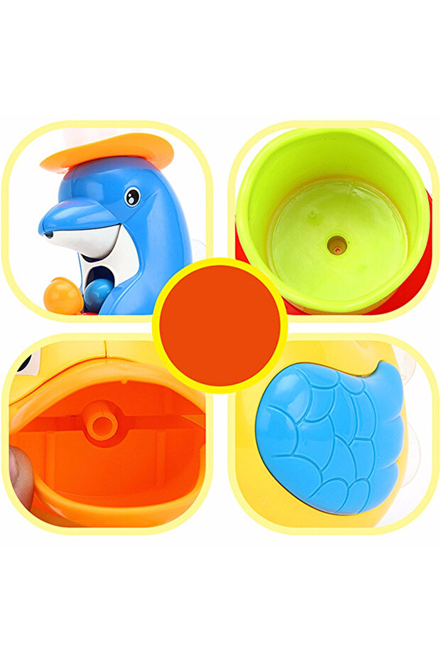 Dolphin Bath Toy, Multicolor - 1