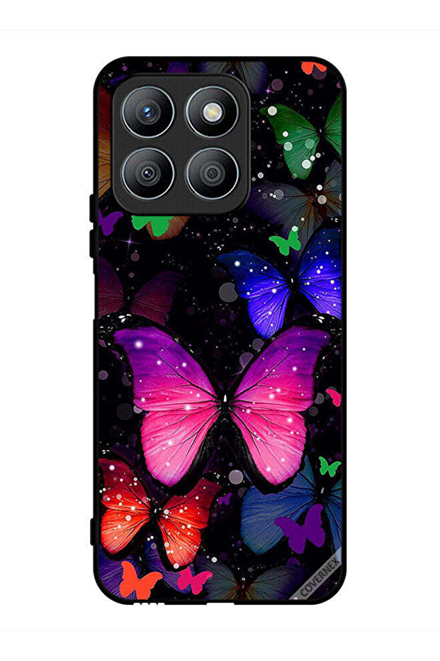 غطاء حماية لهاتف Honor X8b بنقشة الفراشات