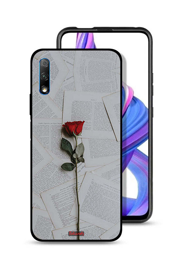 غطاء حماية لهاتف Honor 9X (الصين) وردي على ورق