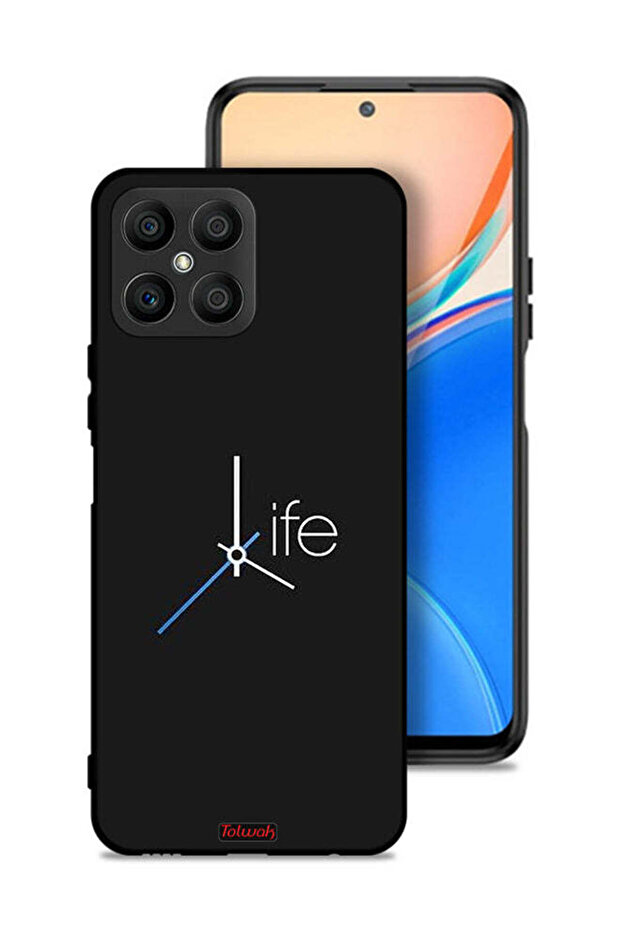 غطاء حماية لهاتف Honor X8 4G Life Clock