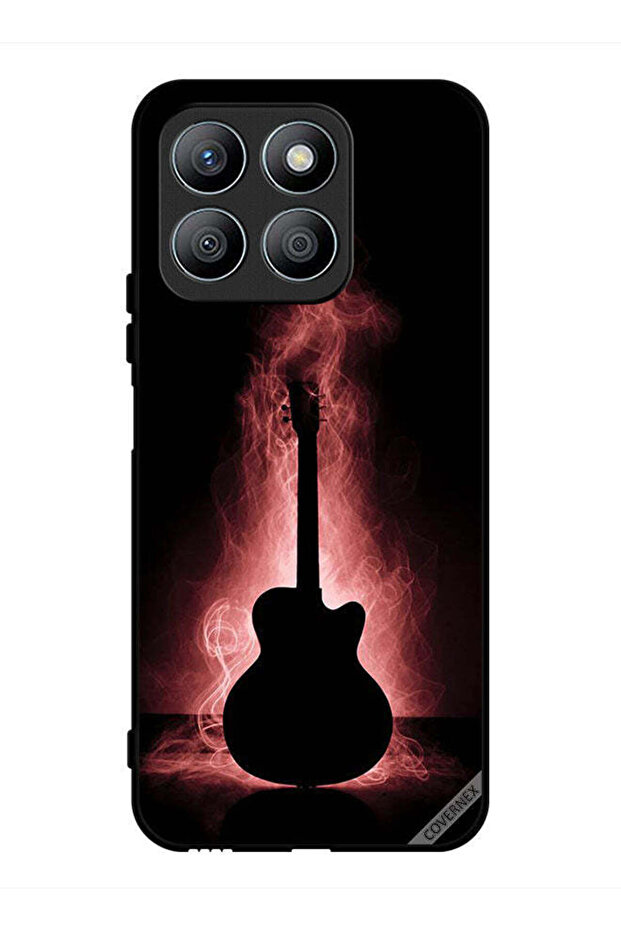 غطاء حماية لهاتف Honor X8b بتصميم انعكاس الجيتار