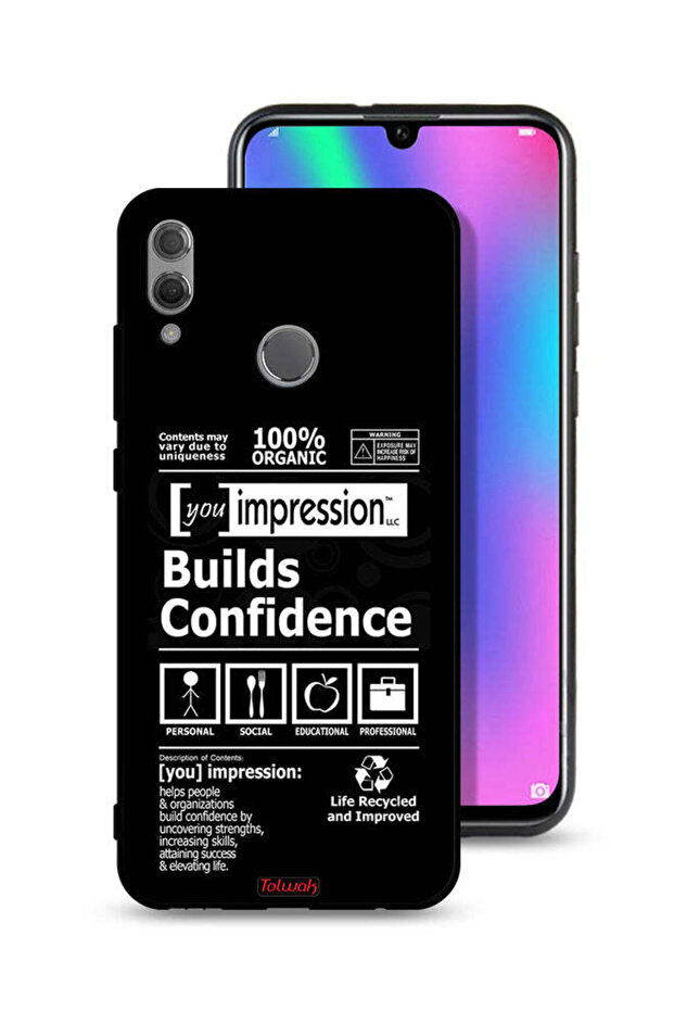 غطاء حماية لهاتف Honor 10 Lite - ملصق يعزز الثقة