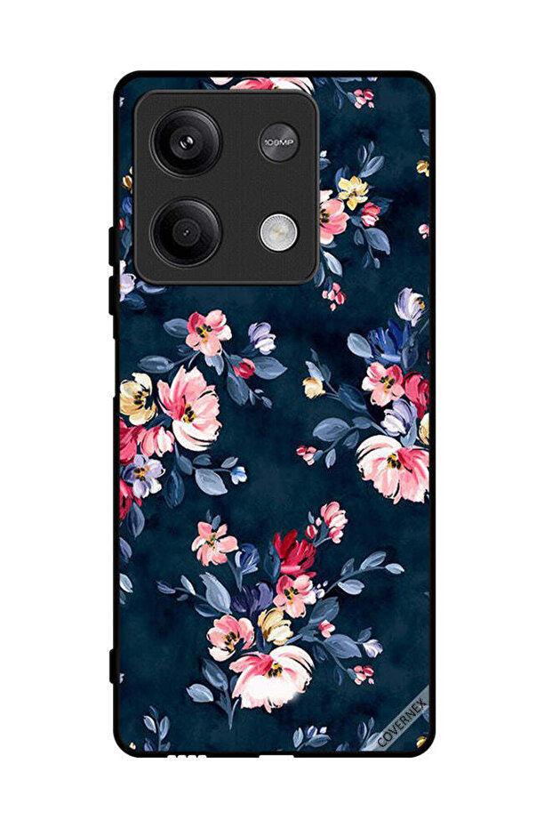 غطاء حماية لهاتف شاومي ريدمي نوت 13 - زهور مرسومة يدويًا