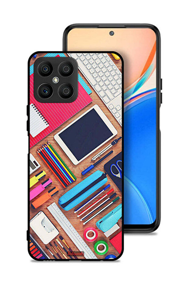 Honor X8 4G Protective Case Cover Girl Hobby Desk