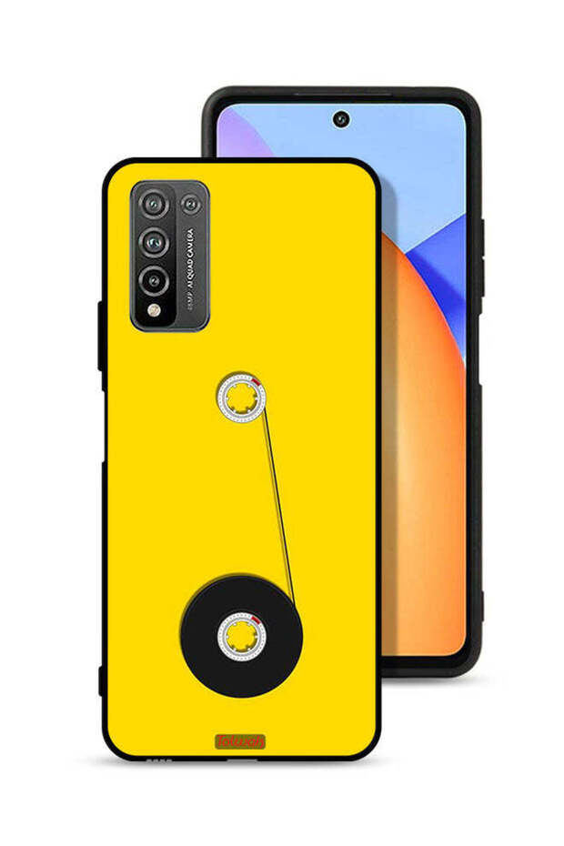 غطاء حماية لهاتف Honor 10X Lite مع رسمة عجلة الكاسيت
