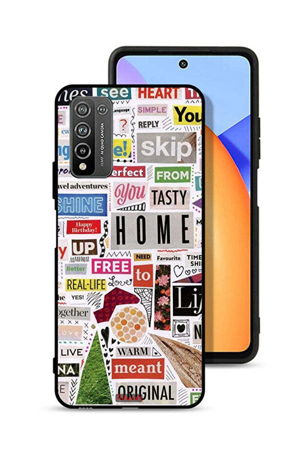 غطاء حماية لهاتف Honor 10X Lite مع ملصقات أصلية
