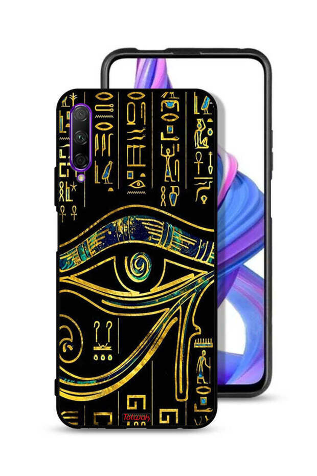 غطاء حماية لهاتف Honor 9X Pro بتصميم عين فنية