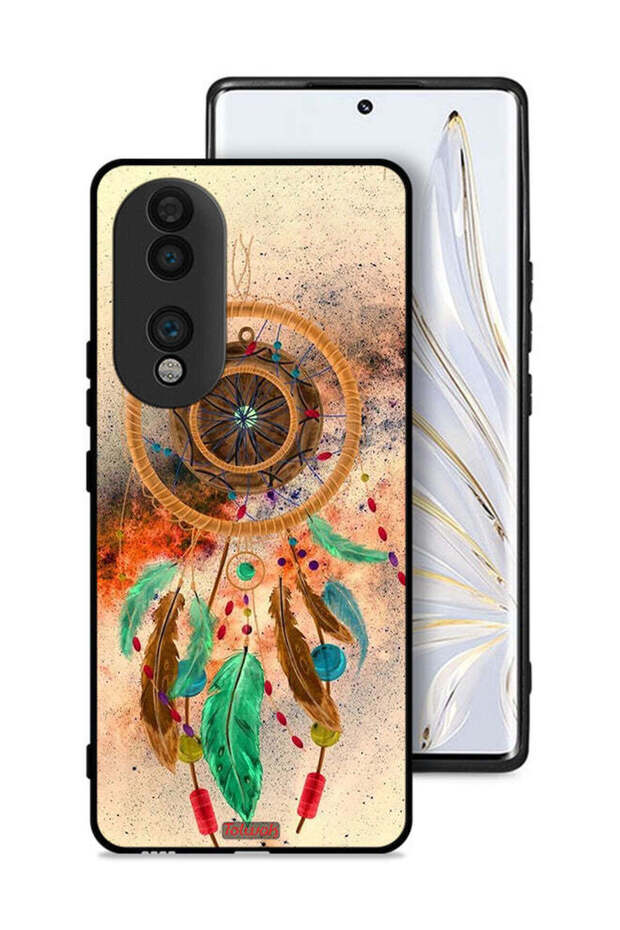 غطاء حماية لهاتف Honor 70 بتصميم ماندالا ريش معلق