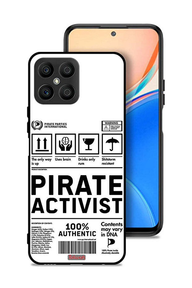 غطاء حماية لهاتف Honor X8 4G، ملصق ناشط خاص