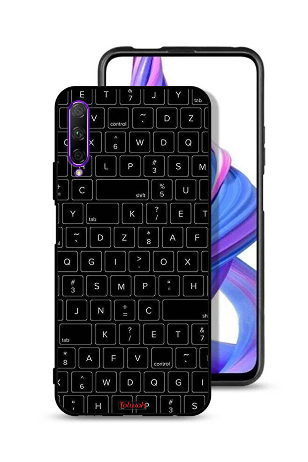 Honor 9X Pro Protective Case Cover Random Keyboard Keys Pattern