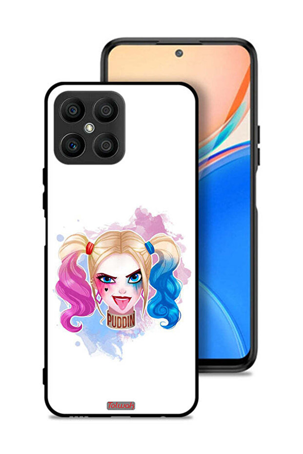 غطاء حماية لهاتف Honor X8 4G برسومات هارلي كوين