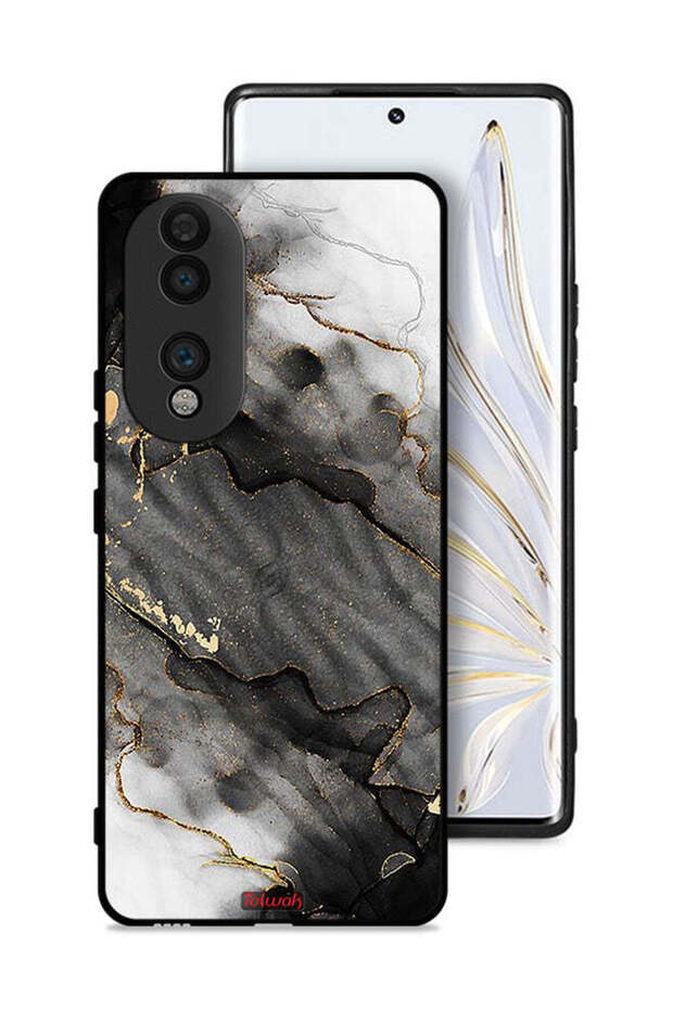 غطاء حماية لهاتف Honor 70 من الرخام اللامع