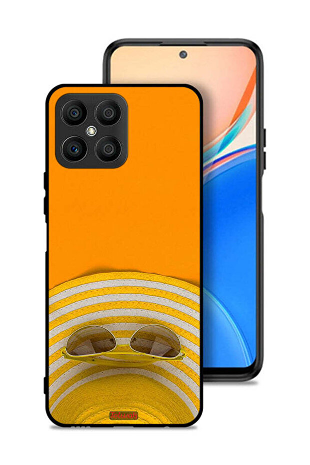 Honor X8 4G Protective Case Cover Glasses Hat