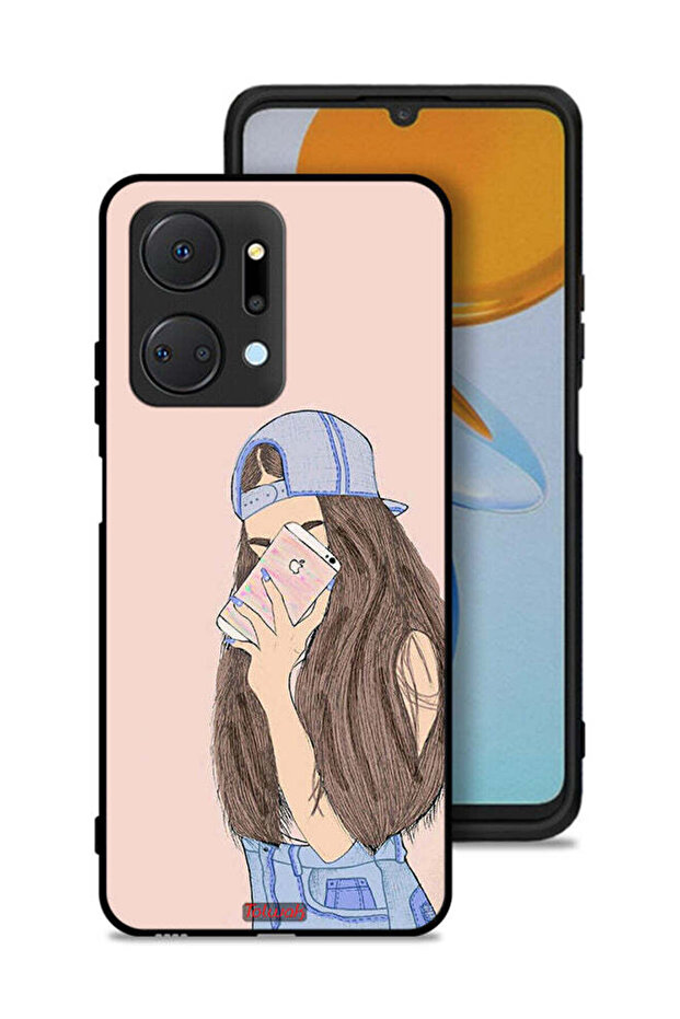 غطاء حماية لهاتف Honor X7a لالتقاط صور سيلفي