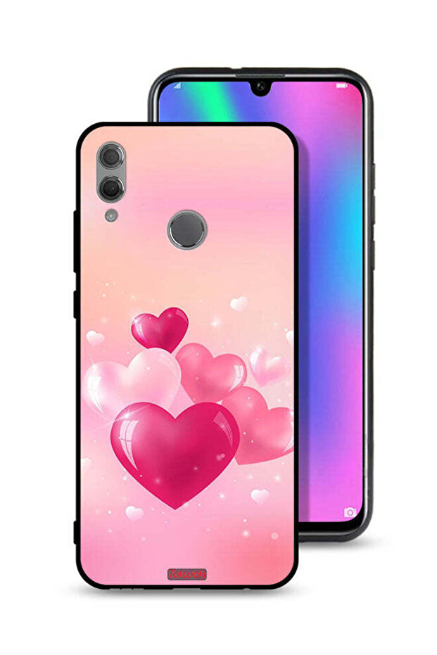 غطاء حماية لهاتف Honor 10 Lite برسومات قلوب جميلة