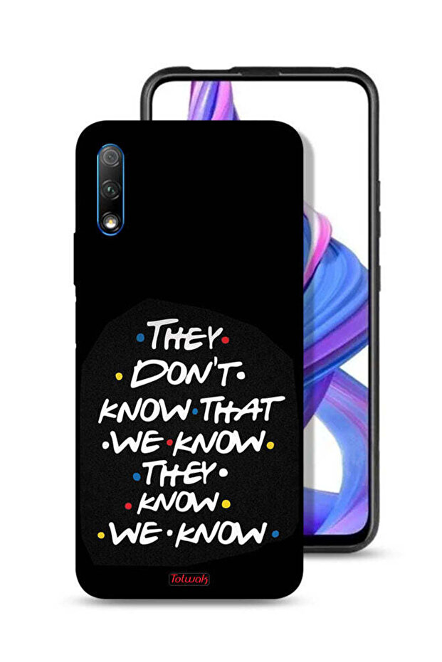 غطاء حماية لهاتف Honor 9X (الصين) لا يعرفون ما نعرفه يعرفون أننا نعرفه