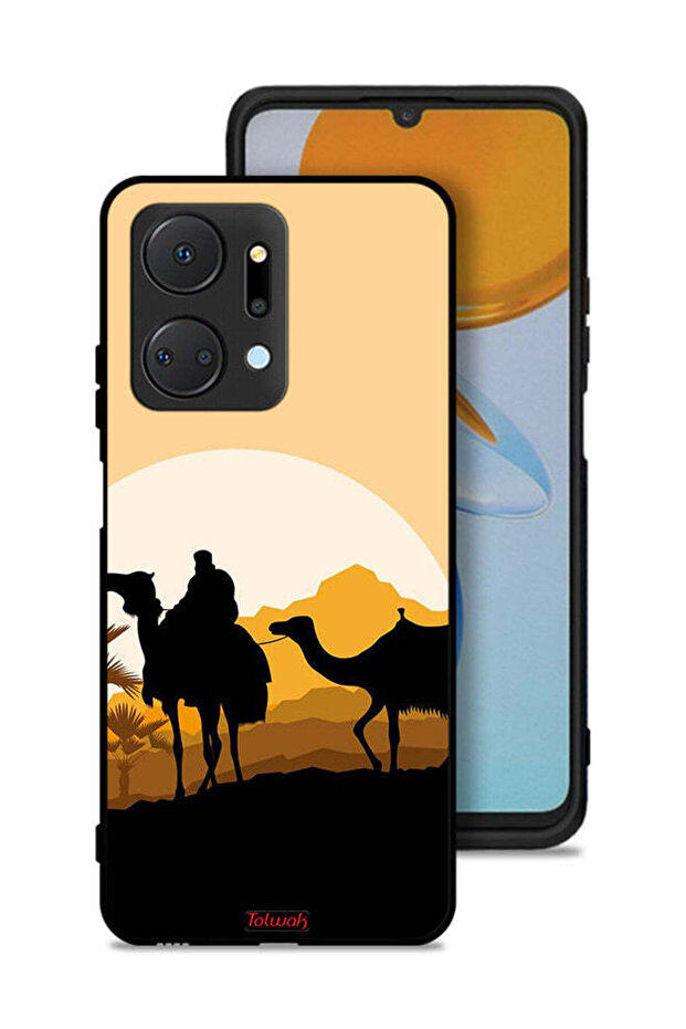 غطاء حماية Honor X7a بتصميم فن الجمال في الصحراء