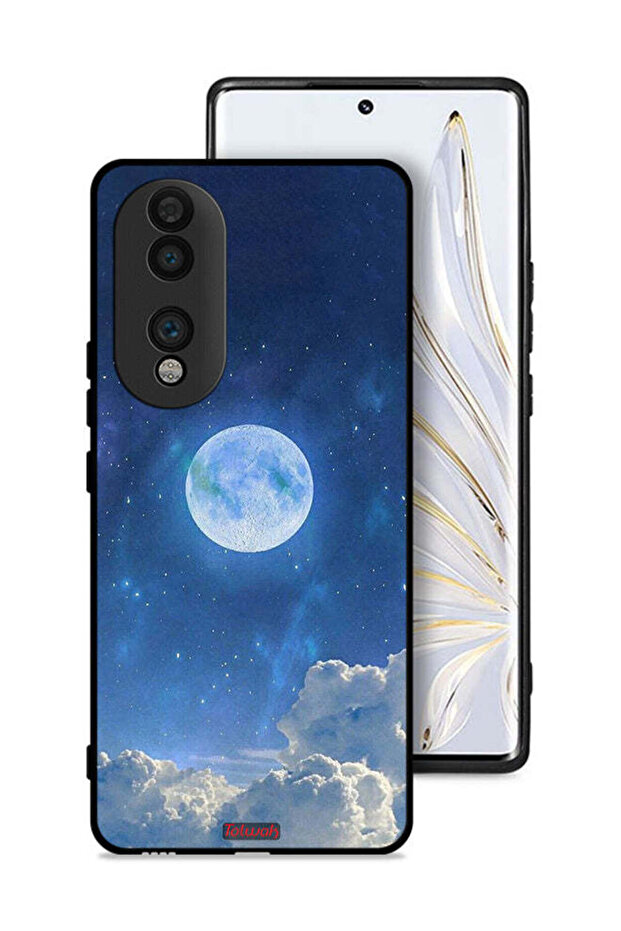 غطاء حماية لهاتف Honor 70 بتصميم غيوم القمر