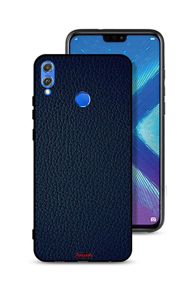 غطاء حماية جلدي بنقشة لهاتف Honor 8X - 1