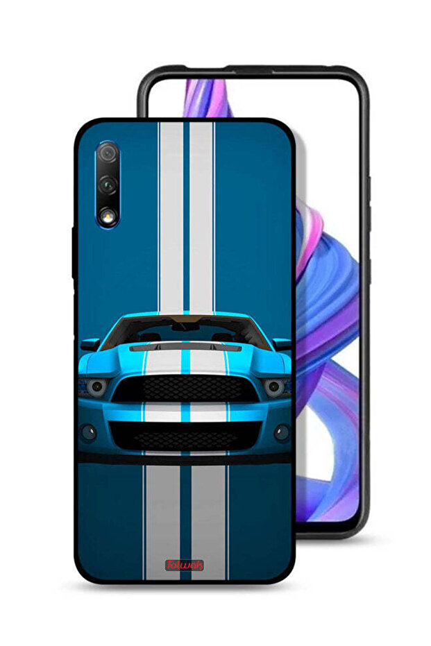غطاء حماية لهاتف Honor 9X (الصين) بتصميم سيارة فنية تجريدية
