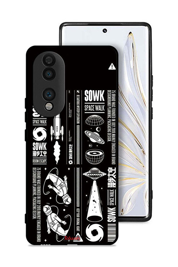 غطاء حماية لهاتف Honor 70، ملصق Sowk Space Walk