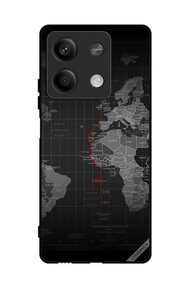 غطاء حماية لهاتف شاومي ريدمي نوت 13 خريطة العالم