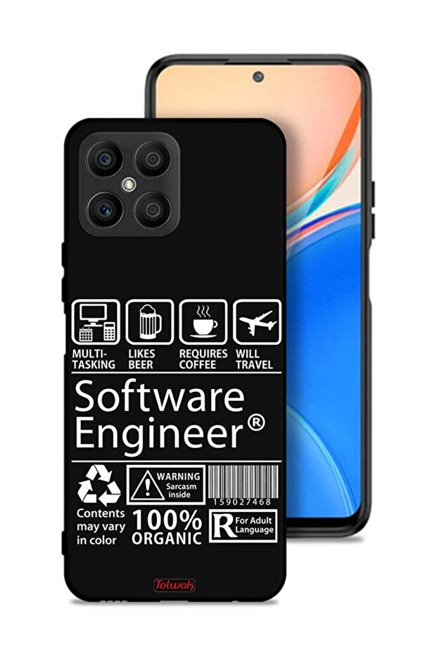 غطاء حماية لهاتف Honor X8 4G، ملصق مهندس برمجيات