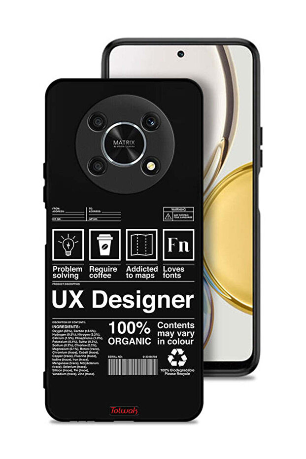 Honor X9 5G Protective Case Cover Ux Designer Sticker