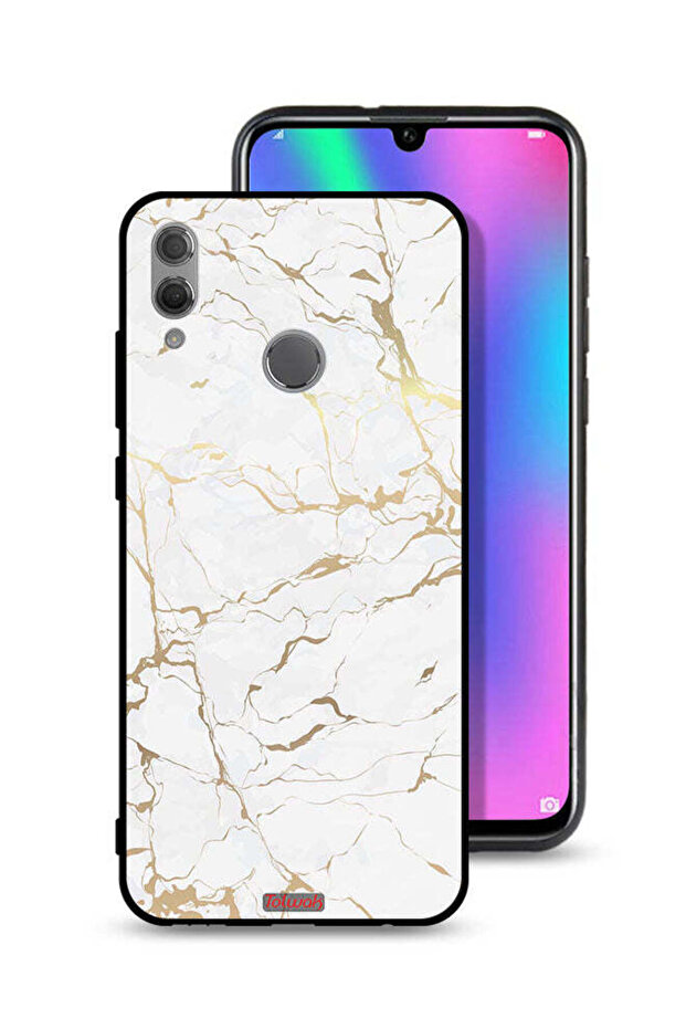 غطاء حماية لهاتف Honor 10 Lite بنمط رخامي