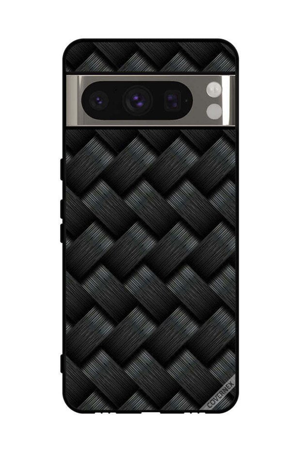 غطاء حماية لهاتف Google Pixel 8 Pro بنمط خطوط داكنة